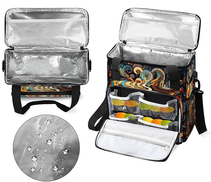 cfpolar Coffee Maker Storage Bag Waterproof Travel Carrying Storage Tote Bag Organizer Case Compatible with K-Mini or K-Mini Plus And Suitable for Other Accessories With Pockets for K-Cup Pods