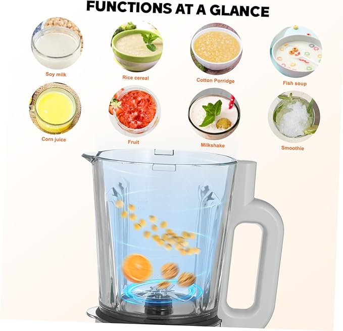 1.75L High-Speed Smoothies Blender Multifunctional Juicer Machine for Fruit and Ice Electric Countertop Blender with US Plug for Kitchen Shakes and Drinks