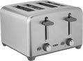 bella 4 Slice Toaster with Auto Shut Off Extra Wide Slots and Removable Drop-Down Crumb Tray with Cancel and Reheat Function For Texas Toast Large Bread &amp Bagel Stainless Steel