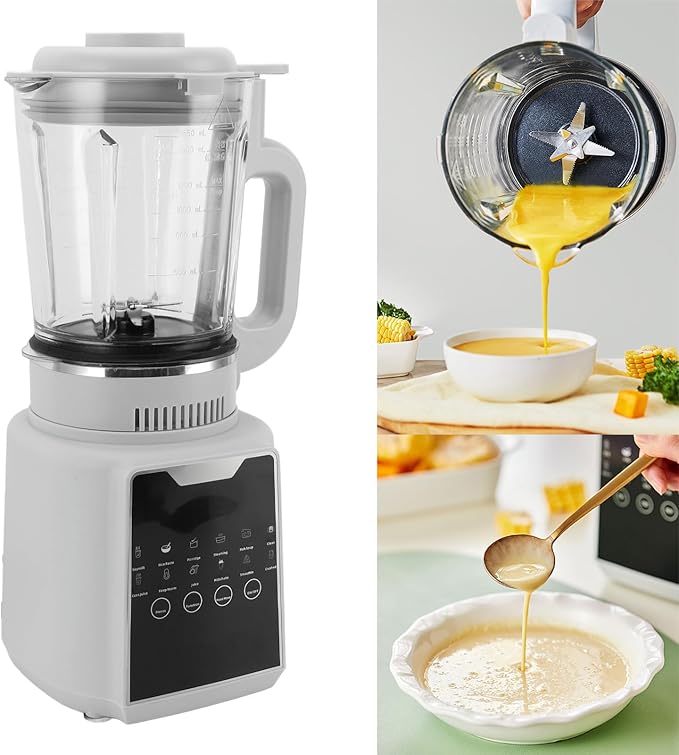Automatic Nut Milk Maker Multifunctional Low Noise Keep Warm 24H Timer 1200W 1650ml Capacity (US Plug 110V)