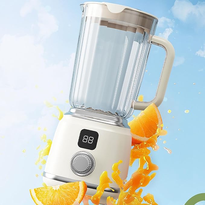 600ml Blender Smoothie Maker 50W Juicer Machines with Sharp Stainless Steel Blades 2 Speed and Pulse Ice Crushing for Milkshake Juice Baby Food and Vegetable Drinks black (White)