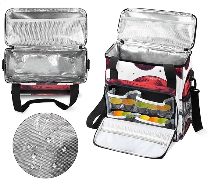 Christmas Hat Coffee Maker Carrying Bag Modern Hat Travel Storage Bag Compatible with K-Mini or K-Mini Plus Single Serve Coffee Brewer Carrying Case with Multiple Pockets &amp Shoulder Strap