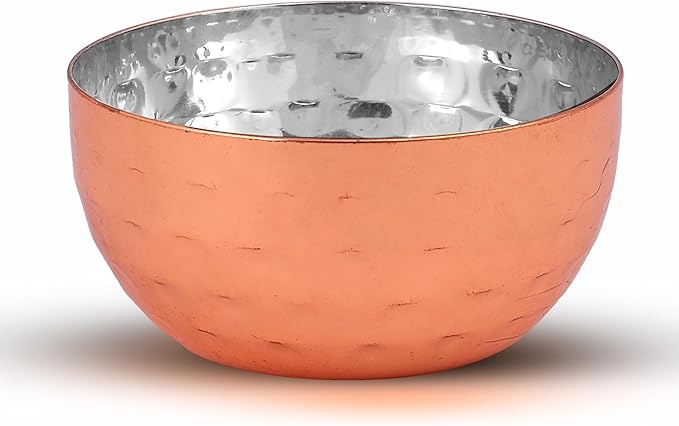 STEEL Stainless Steel Premium Series Laser Printed Dinner Set (Copper Set of 6- Serves 1)