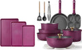 CAROTE 19pcs Pots and Pans Set and 3pcs Baking Pan Set Nonstick Cookware Set Bakeware Set