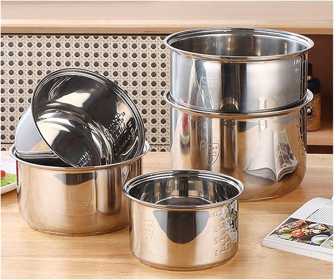 304 Stainless Steel Inner Pot is Suitable for Multifunctional Rice Cookers. The Inner Pot Can Replace Old Pots. The Rice Cooker Has A Double Bottom Inner Pot and is Non Stick SYD-15(5L)