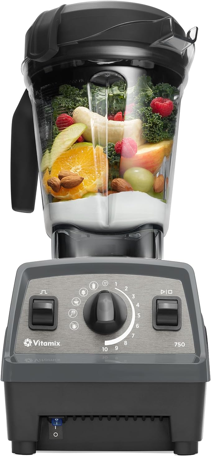 Vitamix Propel Series 750 Blender with Four Blending Programs Self-Cleaning Program Professional-Grade Blender for Smoothies Soups and More Stainless-Steel Blades 64 Oz Container Slate