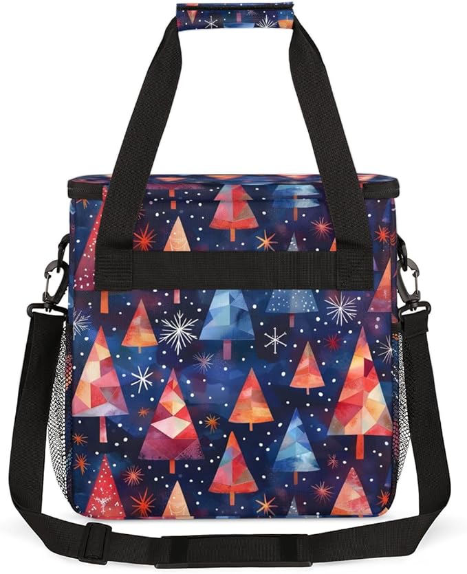 Cartoon Tree Coffee Maker Carrying Bag Glitter Tree Travel Storage Bag Compatible with K-Mini or K-Mini Plus Single Serve Coffee Brewer Carrying Case with Multiple Pockets &amp Shoulder Strap