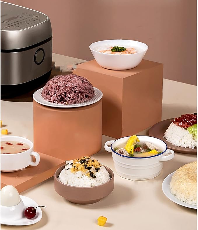Rice Cooker&ampSteamer 3L Large Capacity 8-Layer Fine Iron Kettle Non-Stick Liner Liner for Family Dormitory for 1~6 People Rice Cooker