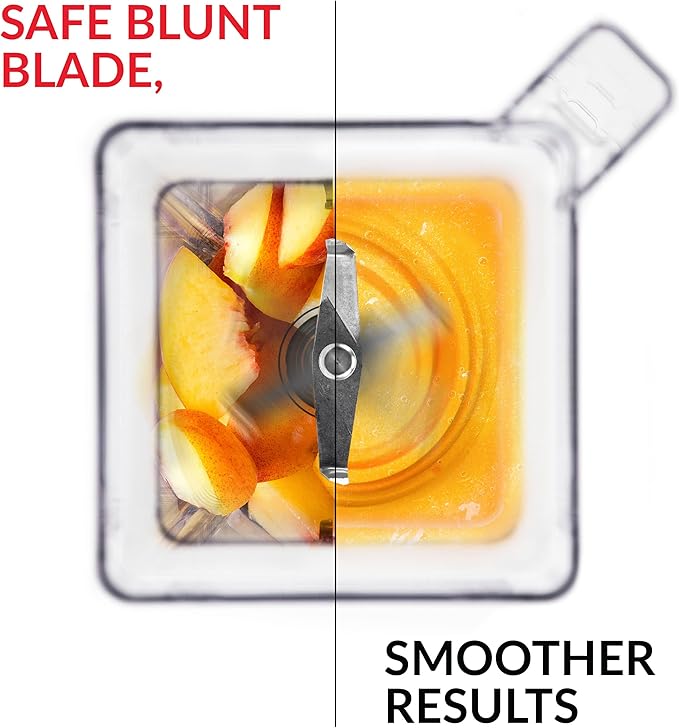 Blendtec Connoisseur 825 SpaceSaver - Commercial-Grade Blender - FourSide Jar with Vented Gripper Lid - Black