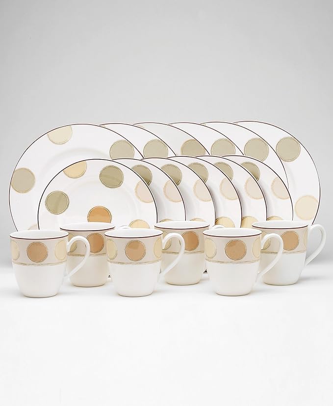 Noritake 18-Piece Dinnerware Set in Brown/Green/Orange