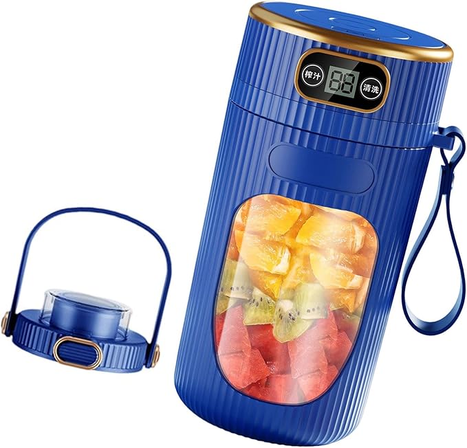 Portable 2600mAh Digital Display Electric Juicer Cup Rechargeable Blenders Travel Friendly Juices Maker Office Use Maker