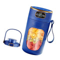 Portable Juicer Cup Real Battery - Easy Cleaning Ideal Health Enthusiasts Fitness Lovers(03Single with Lid)