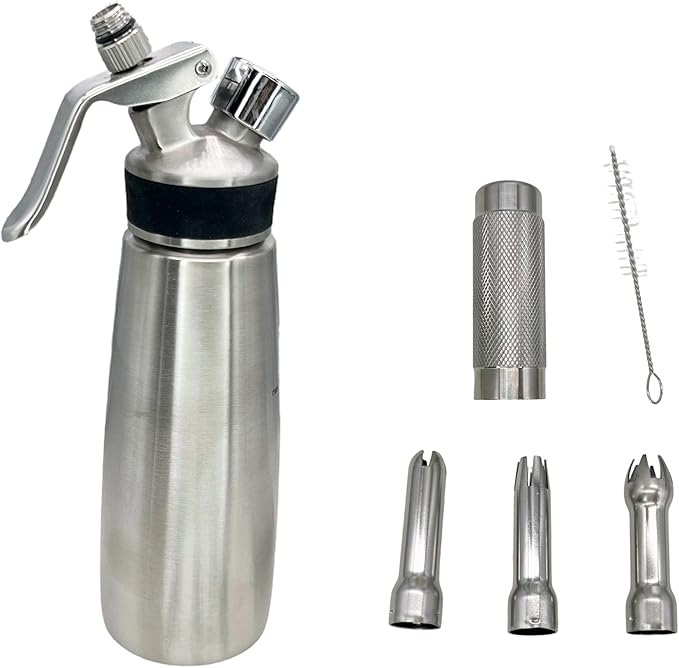 Nitro Cold Brew Coffee Maker Portable Nitrogen Infuser for Smooth Nitro Drinks Cocktails Tea Stainless Steel Uses N2 Cartridges