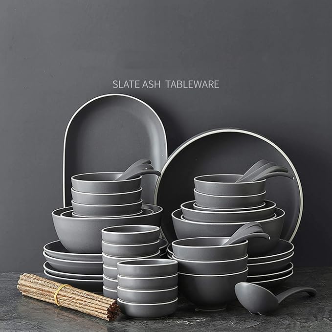 Palace Style Tabletop Dinner SetsFine Dinnerware Sets Dinner Plate Ceramics Dinner Sets 16 Pieces Nordic Style Porcelain Combination Set