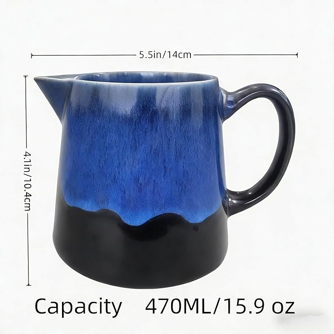 Pour Over Coffee Maker Ceramic Coffee Maker With Stainless Steel Coffee Filter 40 Filter Papers Stainless Steel Spoon 15.9 oz/470 ml Pour Over Coffee Dripper