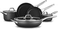 Calphalon Premier Space-Saving Nonstick Cookware Set 6-Piece Stackable Hard-Anodized Aluminum