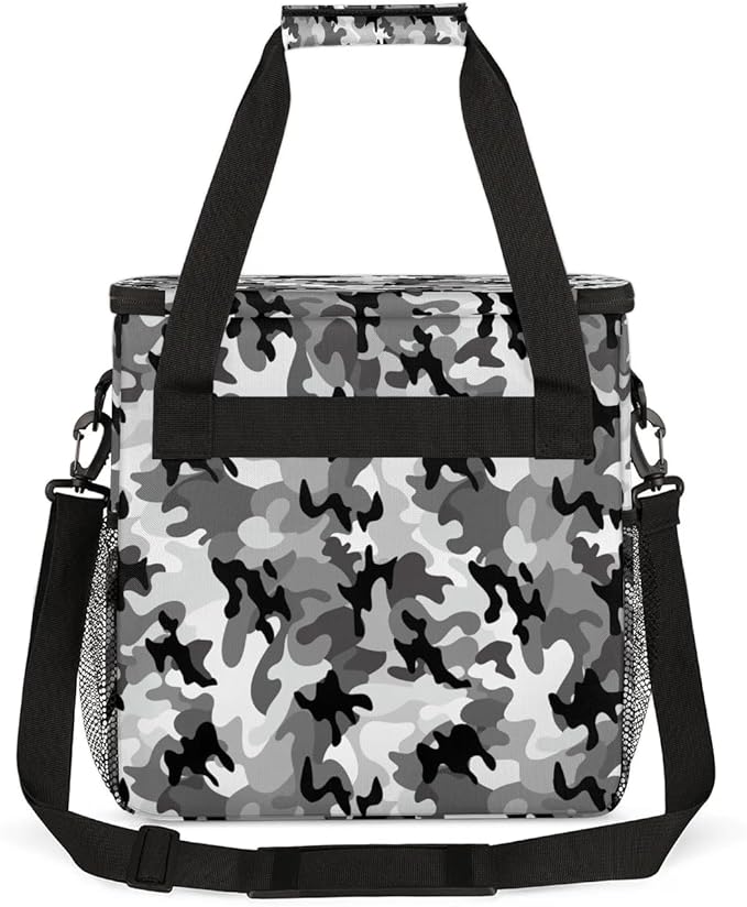 Camo Grey Coffee Maker Carrying Bag for Keurig K-Mini or K-Mini Plus Storage Portable Coffee Maker Travel Bag