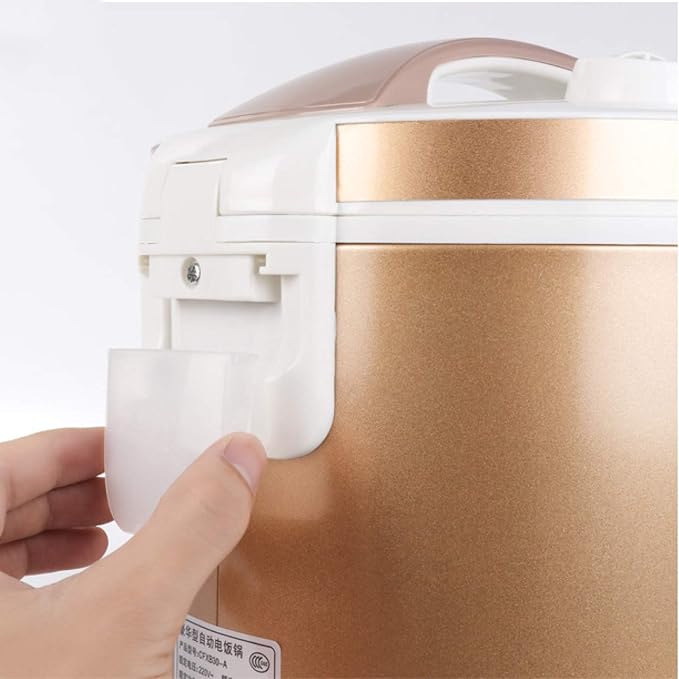 Rice Cooker Mini Rice Cooker With Keep-warm Function Premium-quality Inner Pot Portable Multicooker With Spatula And Measuring(Gold)