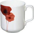 Narumi 52214-2956 Spring Field Mug 11.2 fl oz (330 cc) Red Floral Pattern Anemone Large Gift Microwave Safe Dishwasher Safe Gift Box Included