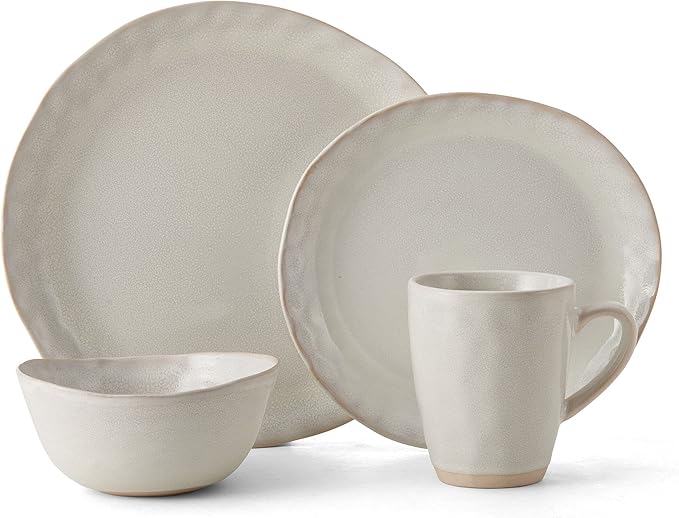 Mikasa Cora 16 Piece Dinnerware Set Service For 4 Cream