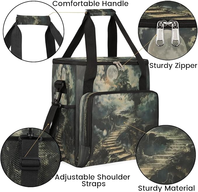 Stone Step Tree Moon Coffee Maker Carrying Bag for Keurig K-Mini or K-Mini Plus Storage Portable Coffee Maker Travel Bag