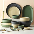 Dinner Set Ceramics Dinner Sets 38 Pieces Dinnerware Set | Porcelain Steak Plate And Cereal Bowl For Wedding Gifts Kitchenware