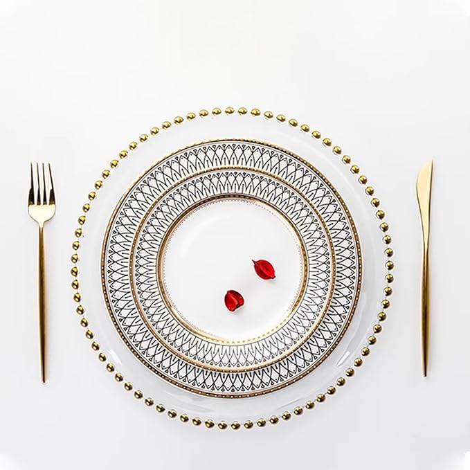 bone china dinnerware set tableware round dinner plates dishes set 10-piece dinnerware sets for 2 teacups and saucers sets for kitchen gift for wedding housewarming mother and wife dishwasher safe