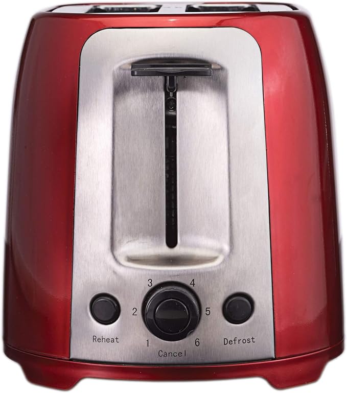 Brentwood TS-292R Cool Touch 2-Slice Extra Wide Slot Toaster Red