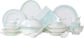 Fine Bone China Dinnerware SetPorcelain&ampCeramic Dinnerware SetsBone Stoneware &amp Ceramic Cookware Tableware Set Includes Dinner Plates|Spoons|Pasta Bowls|Soup Pot|Chopsticks (50PCS * 8-Person