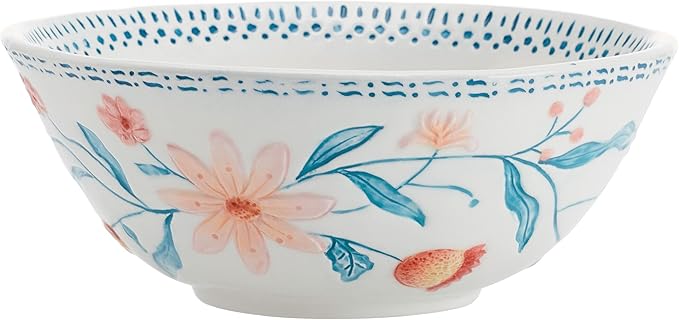 Fitz and Floyd Gracie Floral 12 Piece Dinnerware Set Service for 4