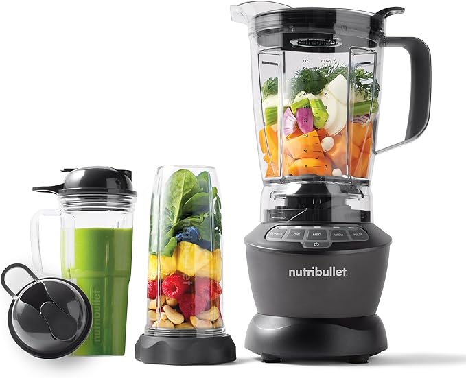 nutribullet 1200W Blender Combo with 64oz Pitcher 32oz Cup 24oz Cup and 1200W 64oz Blender