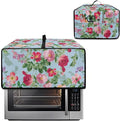 Doojoayie Pink Flower Toaster Cover 8 Slice Blue Appliance Covers for Kitchen Counter 22.5x18.5x 13 Universal Fit Dustproof Protector as Kitchen Decor