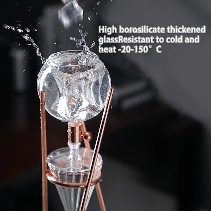 Cold Brew Drip Tower Iced Coffee Maker Ice Drip Coffee Maker Large Capacity Cold Brew Tower for Home Reusable Cold Tea Maker Perfect for Commercial Offices and Home Use