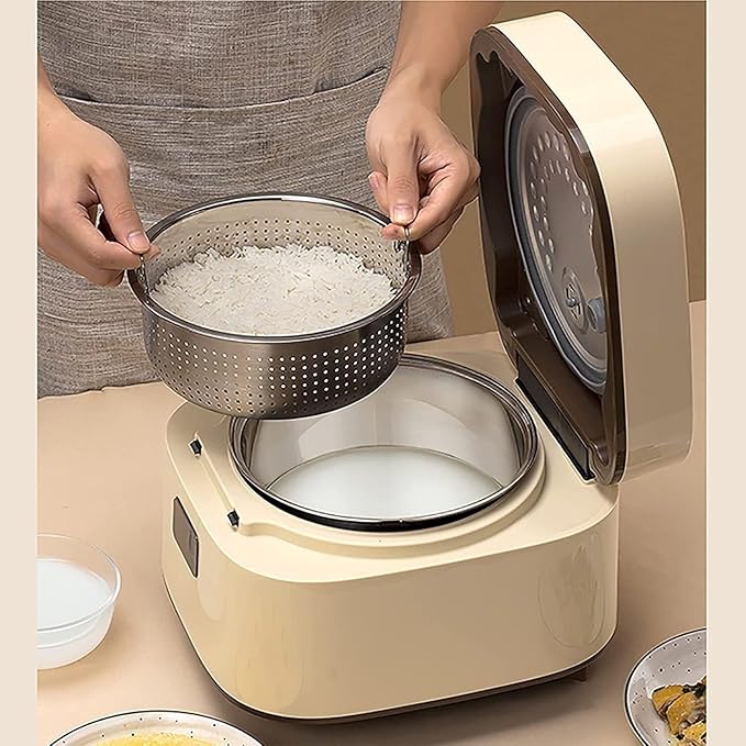 Multi-Function Rice CookerSmall Rice Cooker 3LElectric Rice Steamer With Keep Warm Function Removable Non Stick Rice Pot
