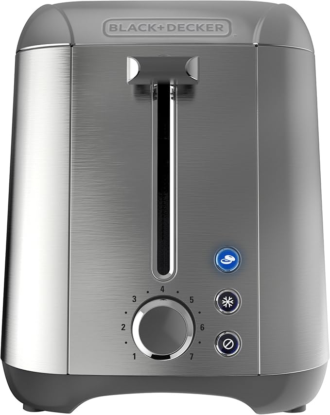 BLACK+DECKER 2-Slice Toaster Rapid Toast Stainless Steel TR3500SD