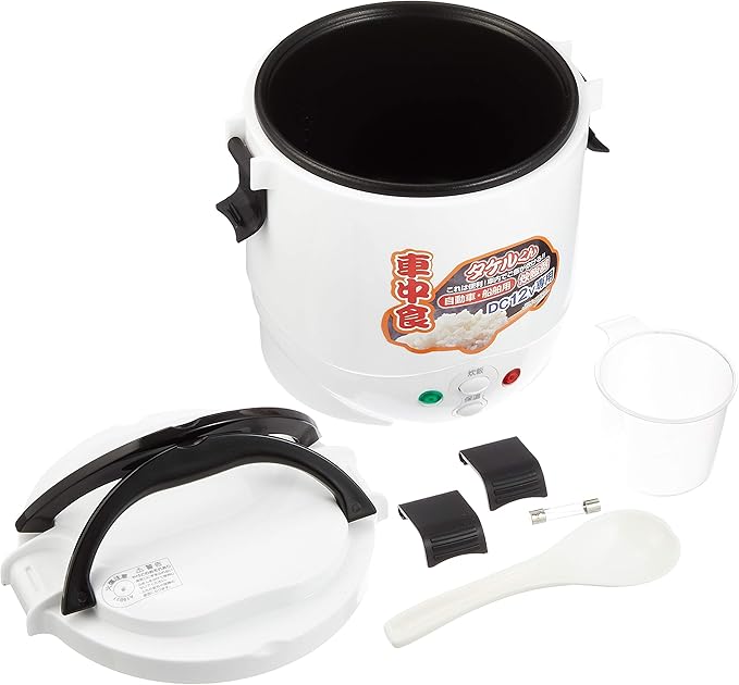 J.P.N Takeru-kun () DC 12V Portable Rice Cooker - White 355.5ml Capacity