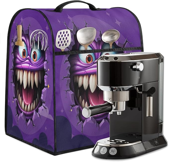 cfpolar Kitchen Aid Mixer Cover Compatible with 6-8 Quarts Halloween Monsters Stand Mixer Cover Kitchen Aid Mixers Accessories Appliance Organizer Bag Dust Covers with Zipper Pocket