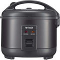 Tiger JNP-S55U-KY 3 Cup Capacity White Rice Cooker with Non-Stick Inner Pot Retractable Power Cord and Keep Warm up to 12 hours (Obsidian Black)