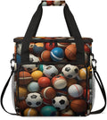 Graffiti Football Coffee Maker Carrying Bag Cute Football Travel Storage Bag Compatible with K-Mini or K-Mini Plus Single Serve Coffee Brewer Carrying Case with Multiple Pockets &amp Shoulder Strap