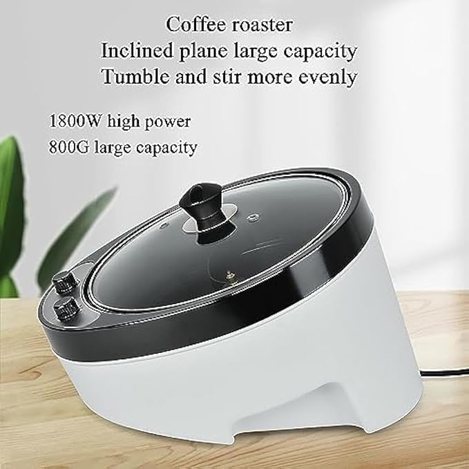 45° Electric Coffee Roaster Machine Coffee Roaster With High Capacity And Angled Design Food Burner Kitchen Cooking ToolCafe Shop Restaurant Home Kitchen Commercial Use