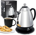 Electric Coffee Percolator Stainless Steel Coffee Maker with Clear Brew Progress Knob and No-Drip Spout Auto Keep Warm &amp Cordless Serving Coffee pot with On/OFF Switch Fast Brew (10 Cup)
