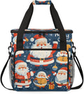 Xmas Santa Claus Coffee Maker Carrying Bag Cartoon Santa Claus Travel Storage Bag Compatible with K-Mini or K-Mini Plus Single Serve Coffee Brewer Carrying Case with Pockets &amp Shoulder Strap