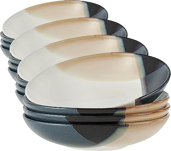Gourmet Basics by Mikasa Caden Set of 4 Pasta Bowls 8 Inch (Pack of 4)