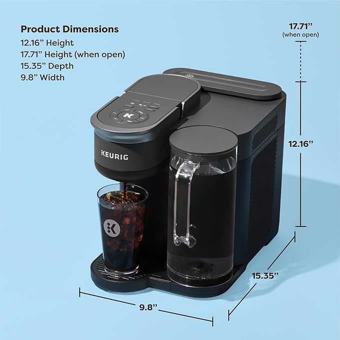 Keurig K-Brew+Chill Iced or Hot Single-Serve K-Cup Coffee Maker with MultiStream and QuickChill Technology 70oz. Removable Reservoir