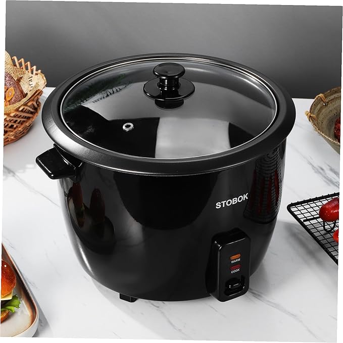 Electric Rice Cooker with US Plug Compact Multi-function Stew Pot for Rice Porridge Soups and Steamed Foods One-button Operation for Dorms and Travel Cooking