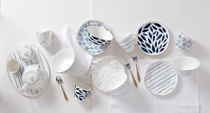 Lenox Blue Bay 12-Piece Dessert Set 10.30 LB