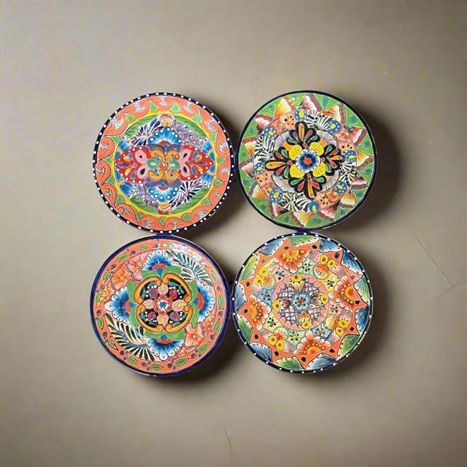 Handmade Talavera 32-Piece Dinnerware Set | Mexican Pottery for 8