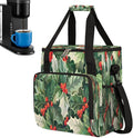 Christmas (734) Coffee Maker Carring Bag Travel Carrying Storage Tote Bag Compatible with Keurig K-Mini or K-Mini Plus Portable Single Serve Coffee Brewer Case with Pockets for K-cup Pods