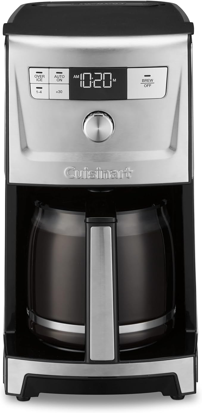 Cuisinart Coffee Maker 14-Cup PerfecTemp Programmable Coffee Machine Glass Carafe with 1-4 Cup Setting Brew Strength Control Brew Pause and Over Ice Function Stainless Steel DCC-3500SS