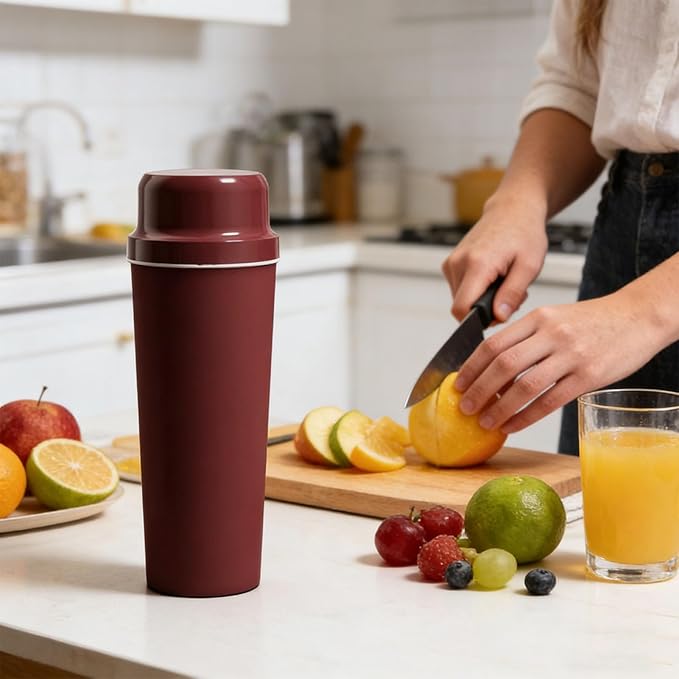 Portable Blender 650ml 60W High Speed USB Rechargeable Juicer with 20 Cutter 304 Stainless Steel Cordless Cup for Ice Crushing Travel Use